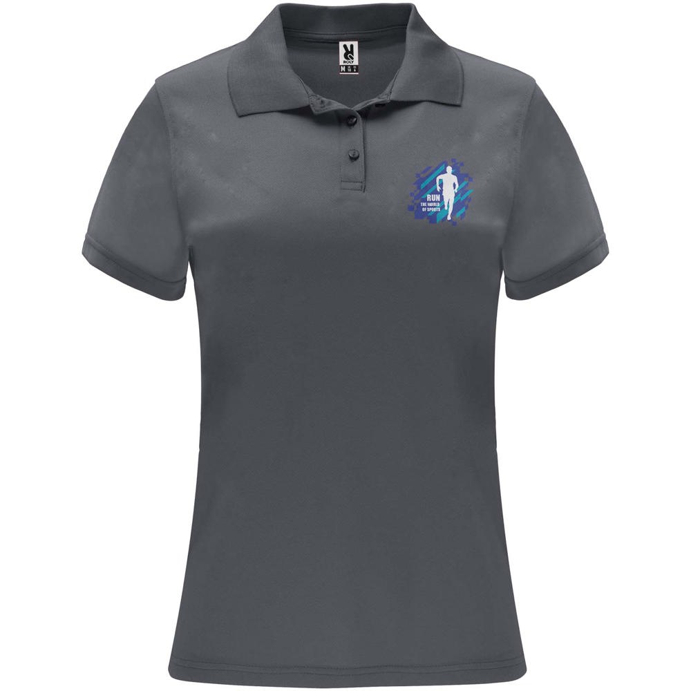 Monzha 150 g/m² sportpolo met korte mouwen voor dames
