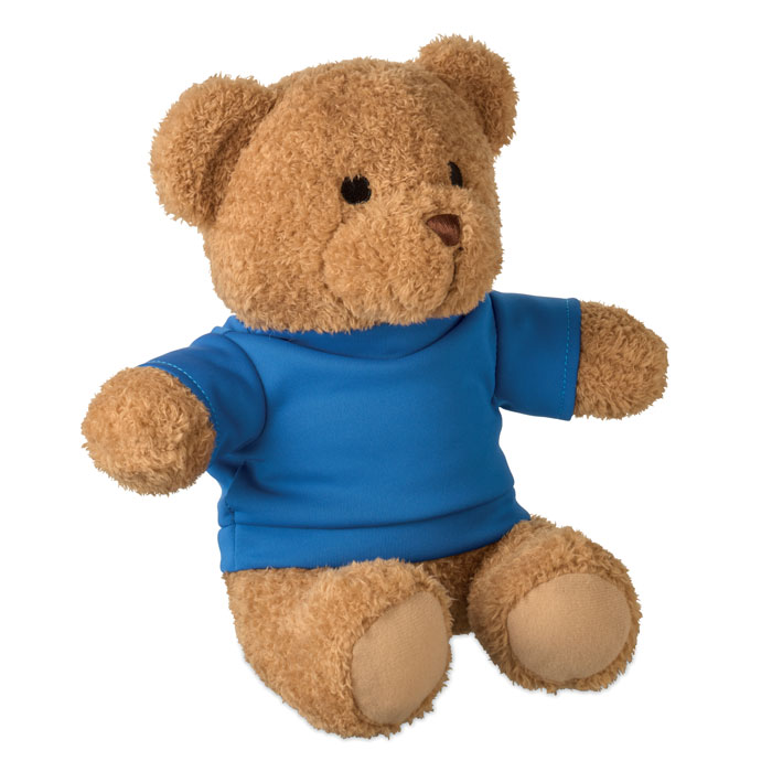 JACKIE - Teddybeer met T-shirt 23cm - kopen of bedrukken - blauw