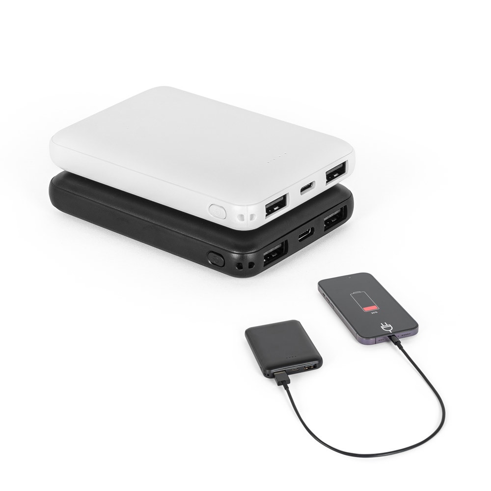 LEAKEY 5. Powerbank 5'000 mAh in gerecycled ABS (100% rABS) - kopen of bedrukken