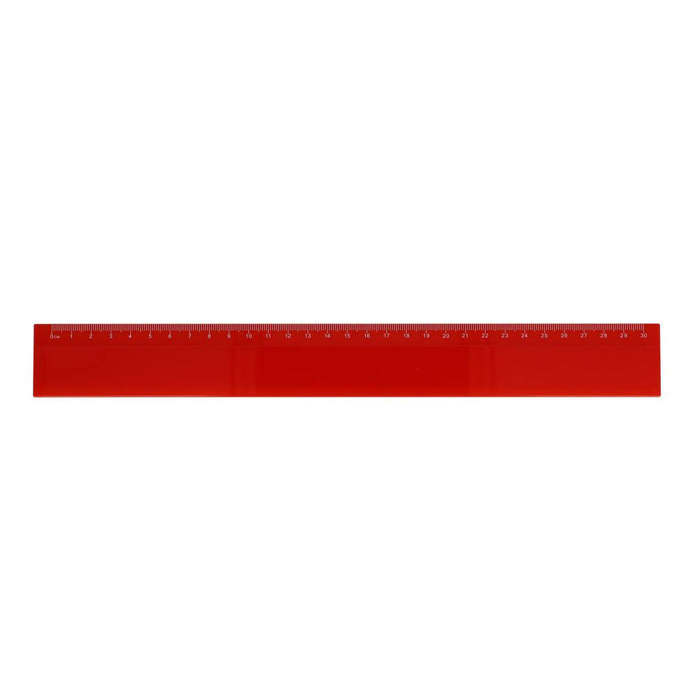 Liniaal 30cm - kopen of bedrukken - rood