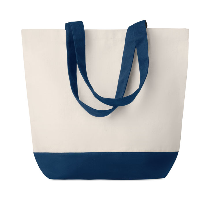 KLEUREN BAG - Canvas strandtas 280 g/m² - bedrukt of onbedrukt verkrijgbaar - Blauw