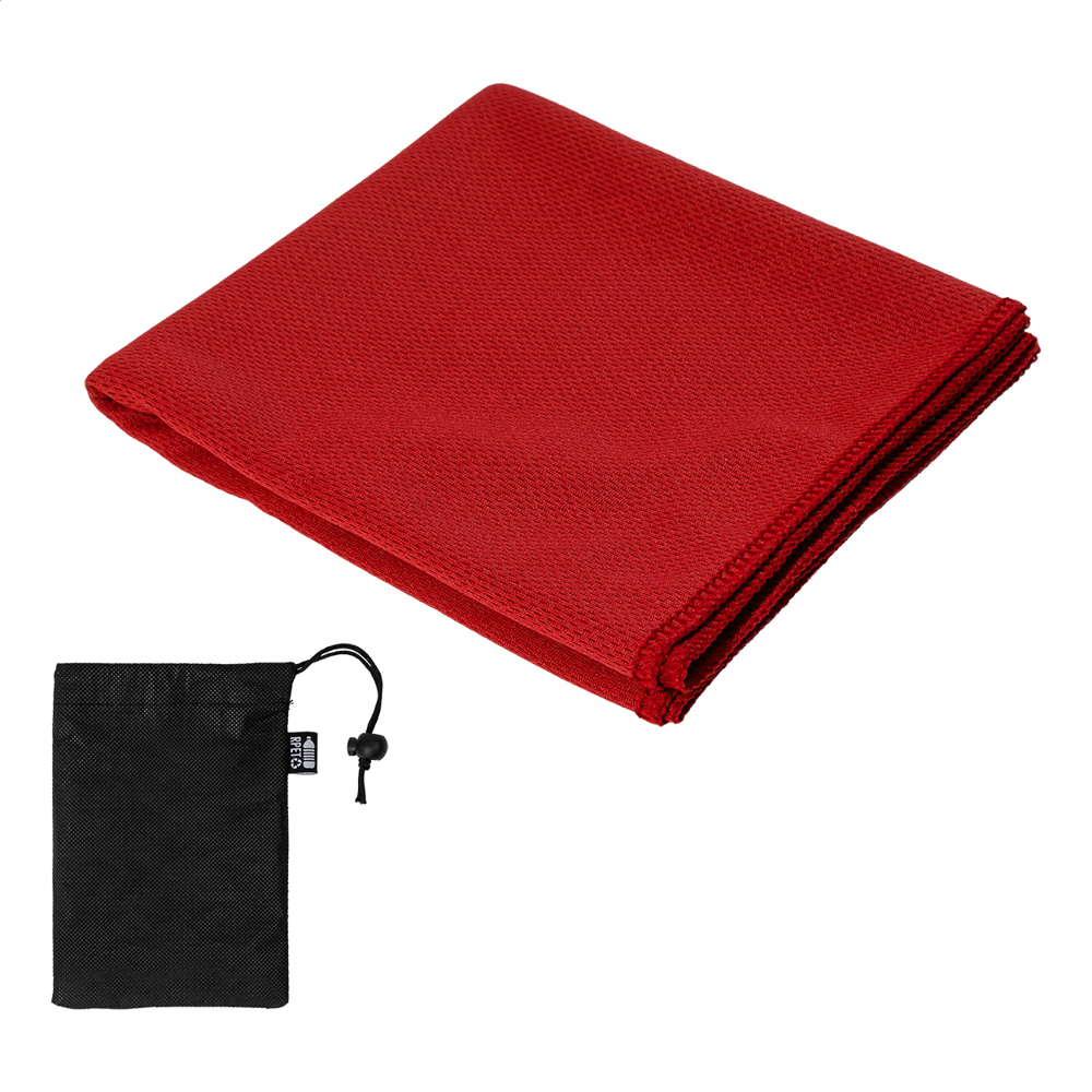 Endure - RPET handdoek - met logo of onbedrukt bestellen - Rood