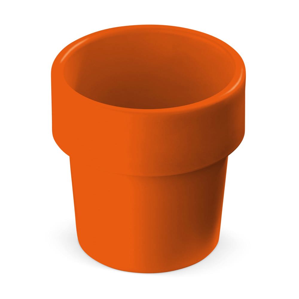 Hot-but-cool beker met kerstomaten zaadjes - voor bedrijven en relatiegeschenken - Oranje