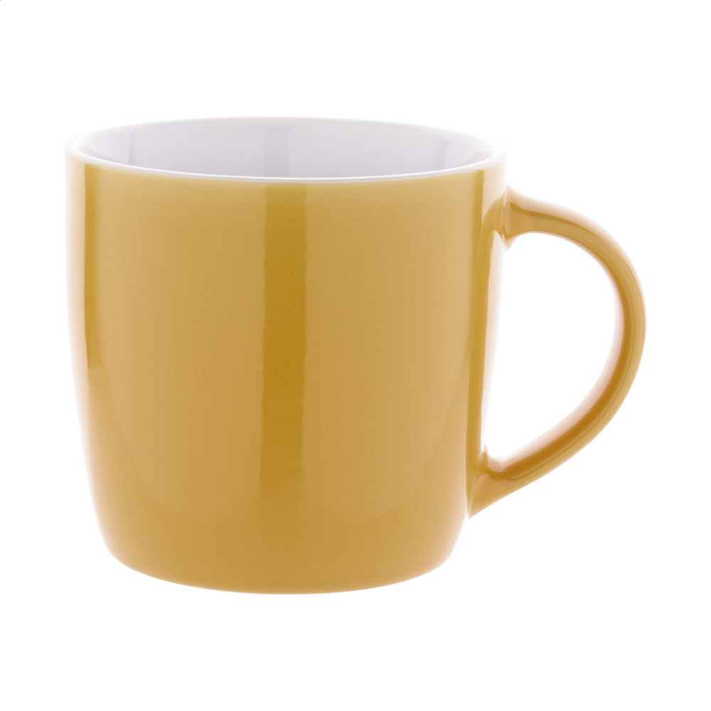 Hemera - mok - kopen of bedrukken - geel/wit