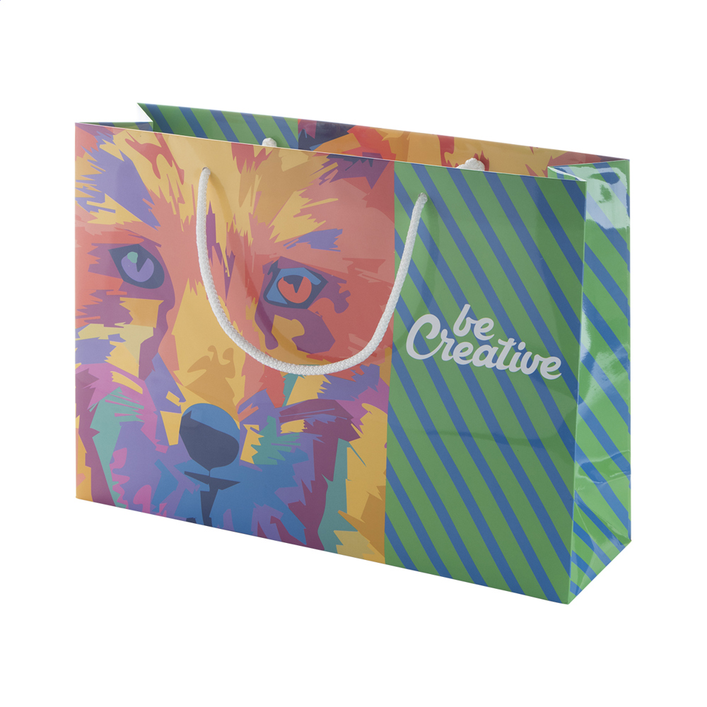 CreaShop H - custom made, papieren winkeltas. horizontaal. - kopen of bedrukken