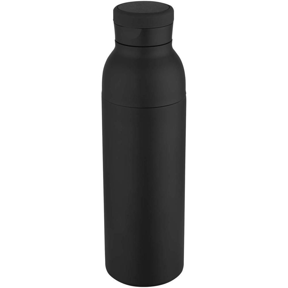 Illuminate 650 ml RCS gerecyclede roestvrijstalen dubbelwandige geïsoleerde waterfles - voor bedrijven en