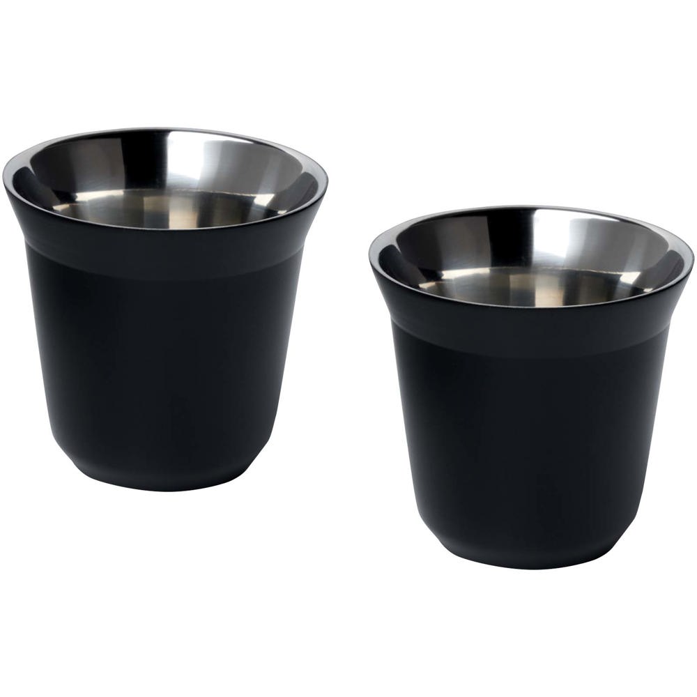 Duo 80 ml RCS gecertificeerde roestvrijstalen espressokopjesset 
