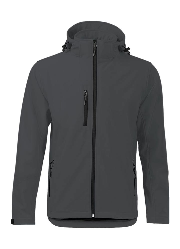 BS Storm softshell jas, 340 gr/m² - met logo of onbedrukt bestellen - Donkergrijs (PMS 7540C)