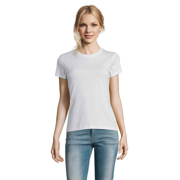 IMPERIAL WOMEN - IMPERIAL DAMES T-Shirt 190g - voor bedrijven en relatiegeschenken - Wit