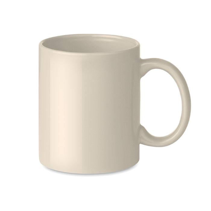 DUBLIN TONE - Gekleurde keramische mok 300ml - met logo of onbedrukt bestellen - Beige