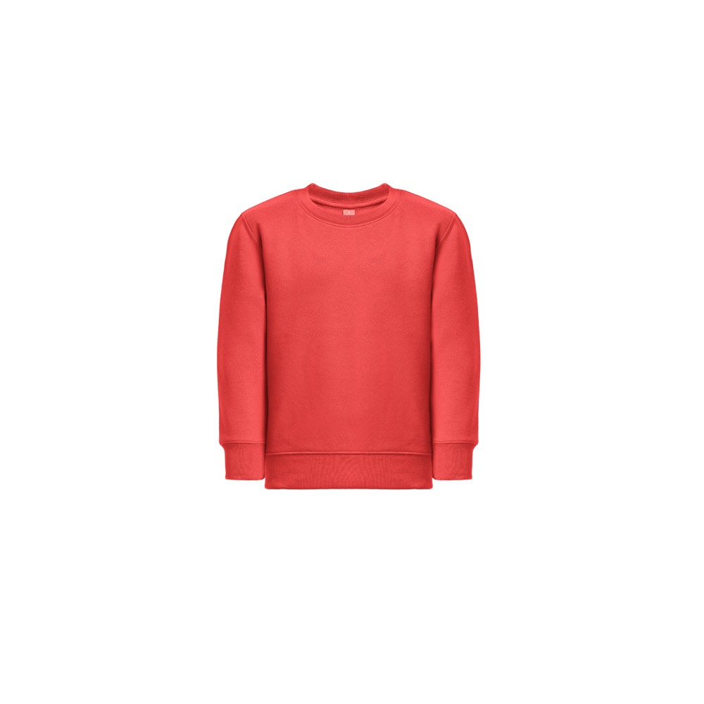 THC DELTA KIDS. Sweatshirt voor kinderen van gerecycled katoen en polyester - voor bedrijven en - Rood