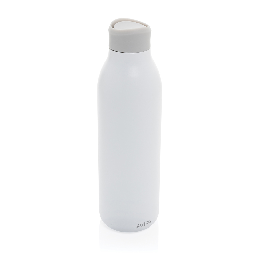 Avira Alok RCS recycled staal 360 waterfles 600ML - bedrukt of onbedrukt verkrijgbaar - wit (± PMS White)