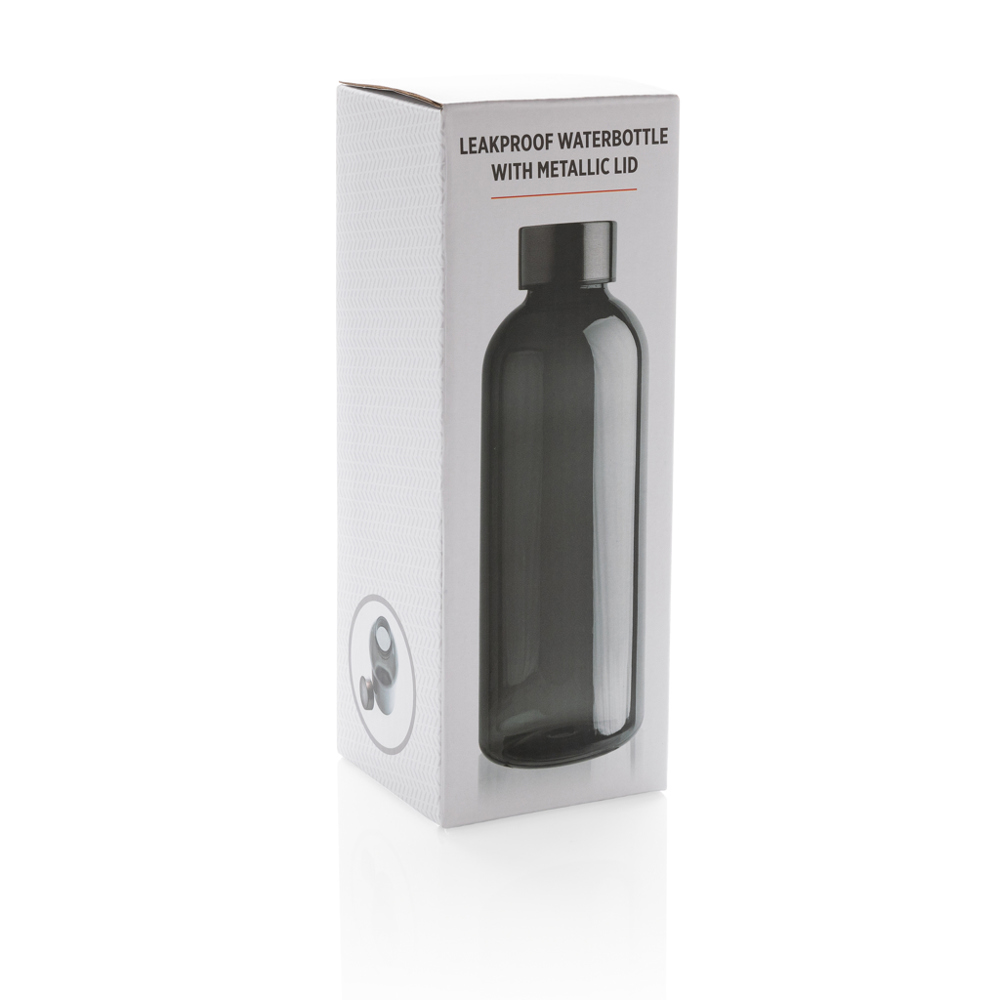 Lekvrije waterfles met metallic dop