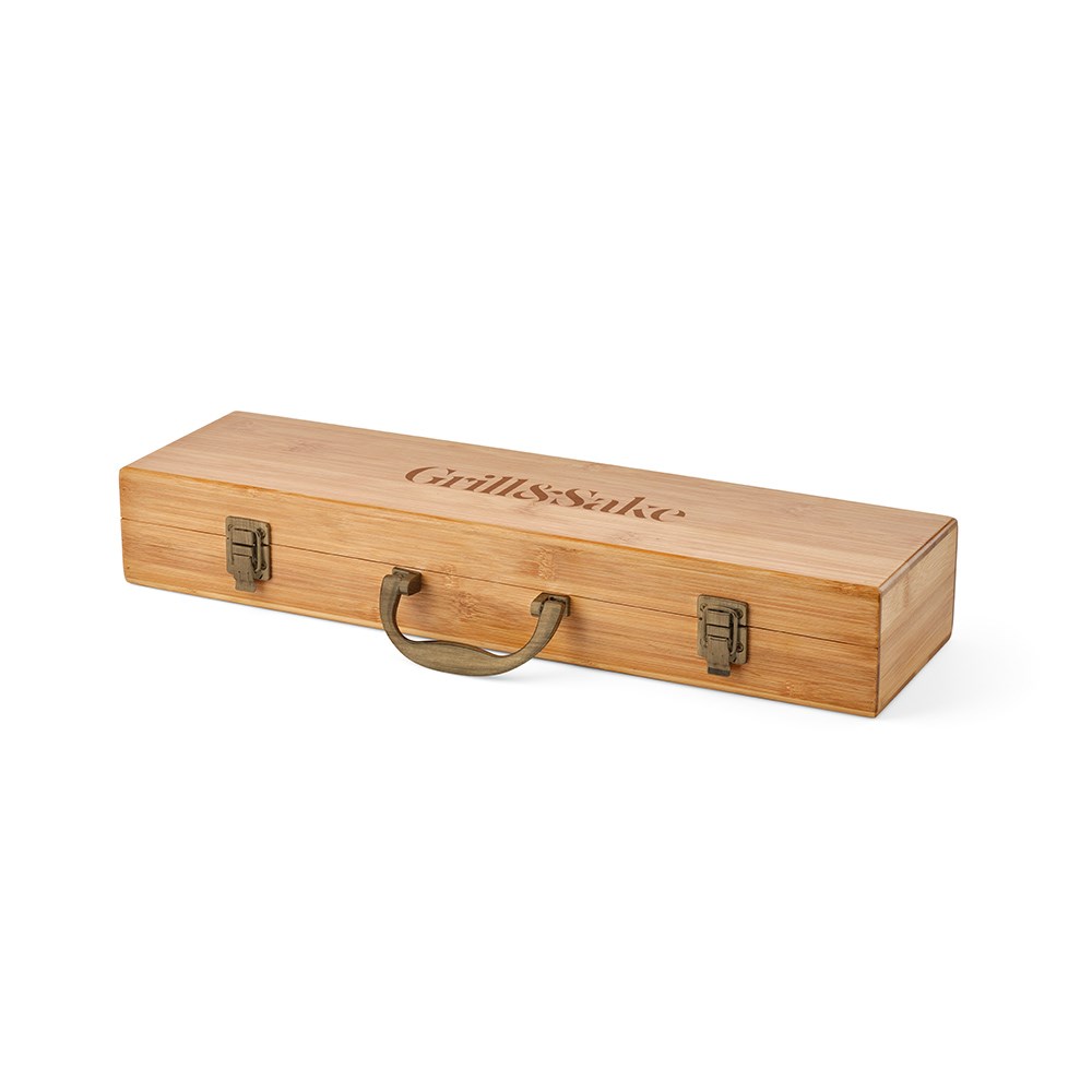 Turner Barbecue Set Bamboe - Natuurlijk