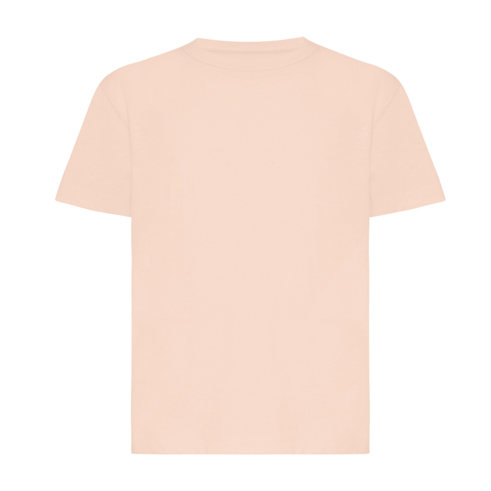 IQONIQ Koli kids lichtgewicht gerecycled katoen t-shirt - kopen of bedrukken - peach nectar (± PMS 14-1314 TCX)