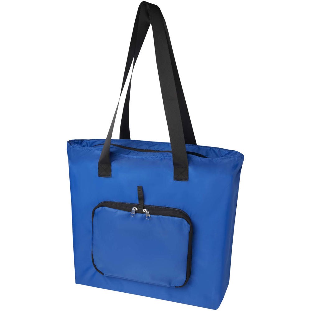 EcoFold RPET opvouwbare draagtas 16 l - met logo of onbedrukt bestellen - Koningsblauw