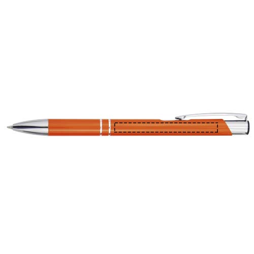 Moneta aluminium balpen (blauwe inkt)