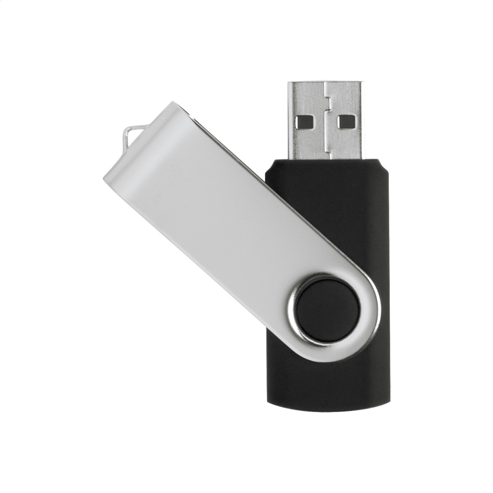 TwistDrive - USB-stick - kopen of bedrukken - 8GB-zwart