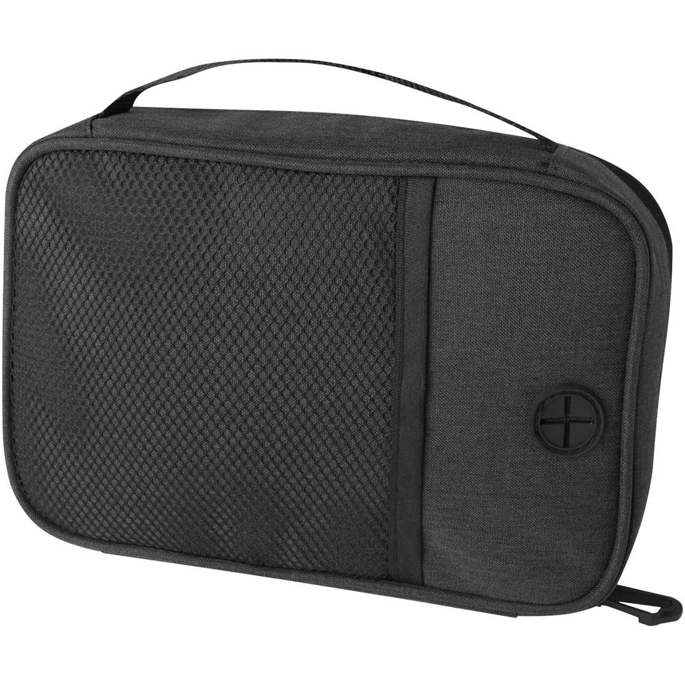 Ross GRS RPET tech etui 1 l - voor bedrijven en relatiegeschenken - Gemêleerd houtskool