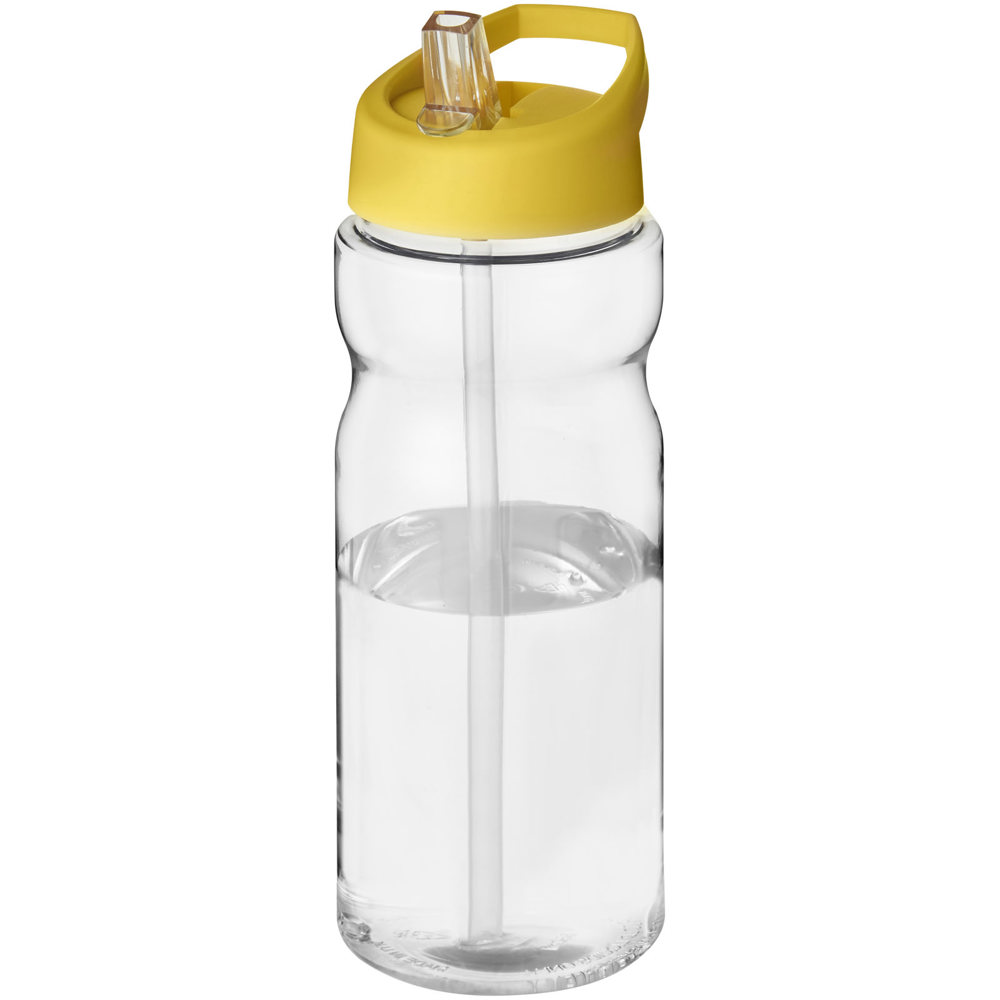 H2O Active® Base 650 ml bidon met fliptuitdeksel - met logo of onbedrukt bestellen - Transparent, Geel
