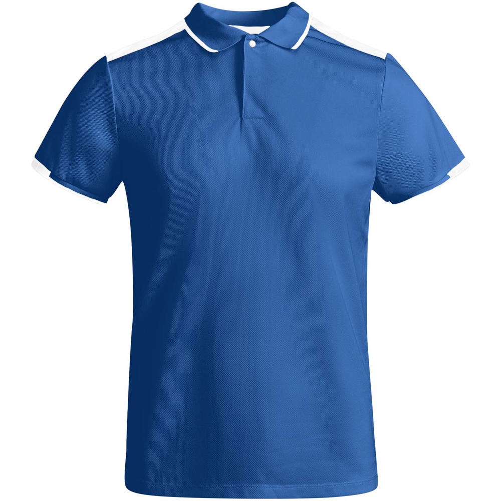Tamil sportpolo met korte mouwen voor kinderen - met logo of onbedrukt bestellen - Koningsblauw, Wit