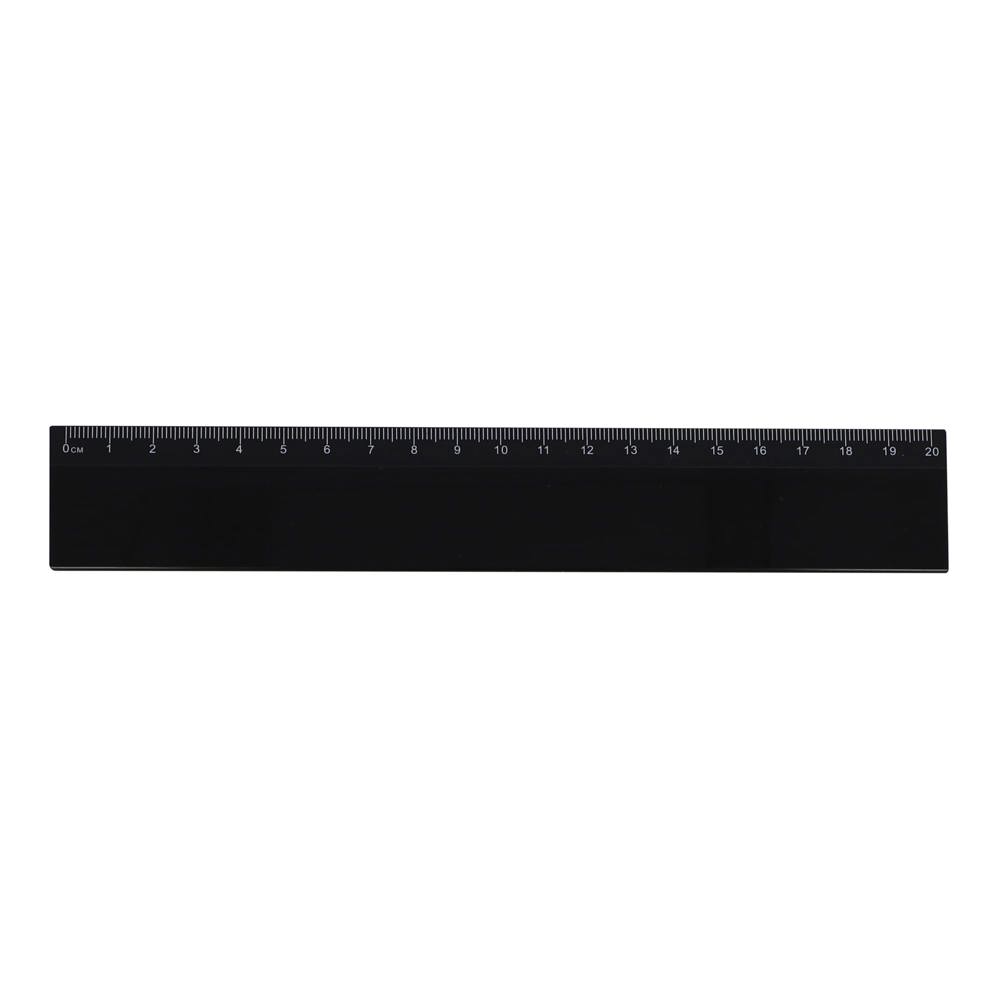 Liniaal 20cm - kopen of bedrukken - Zwart