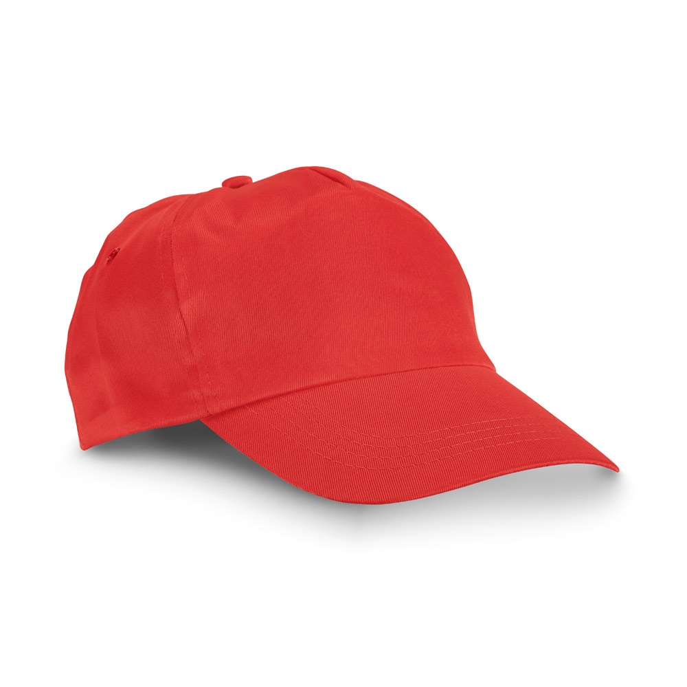 CHILKA. Kindermuts in polyester - voor bedrijven en relatiegeschenken - rood