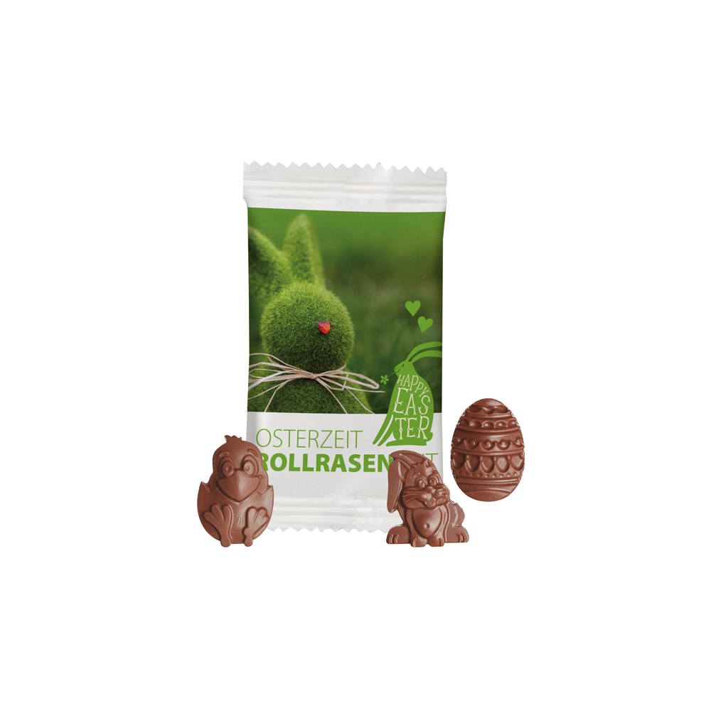 Chocolade Paasfiguur in papieren zakje - kopen of bedrukken