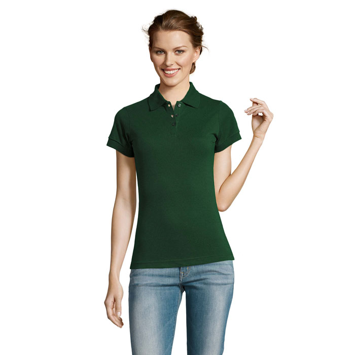 PRIME WOMEN - PRIME dames polo200g - bedrukt of onbedrukt verkrijgbaar - Flesgroen
