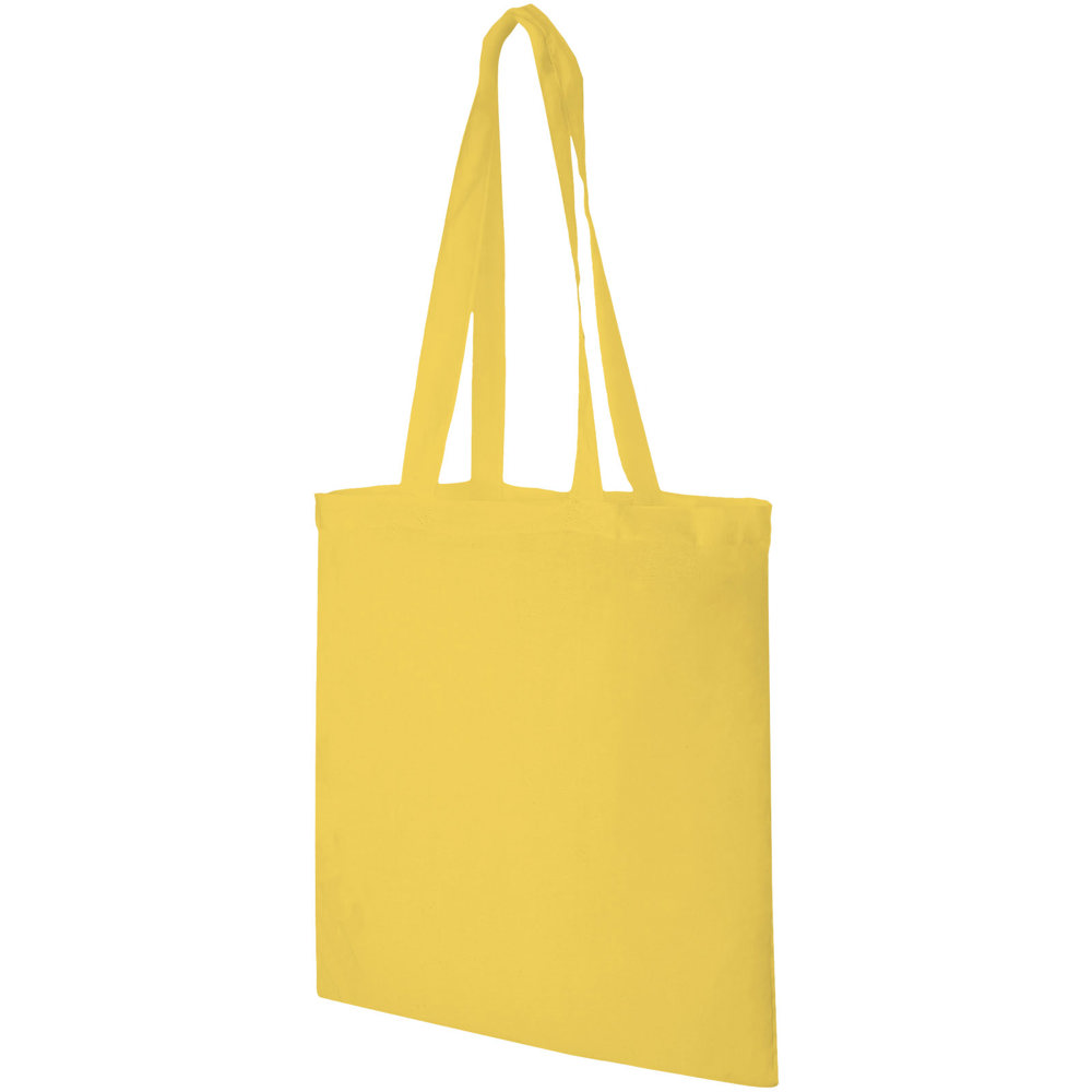 Madras 140 g/m² katoenen draagtas 7L - met logo of onbedrukt bestellen - geel