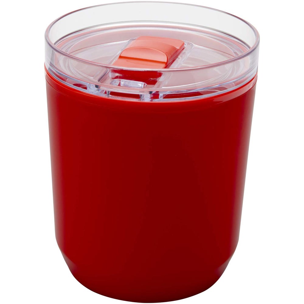 Hudson 180 ml dubbelwandige beker van gerecycled plastic