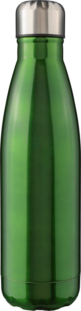 Gerecyclede roestvrijstalen fles Sumatra - met logo of onbedrukt bestellen - Groen