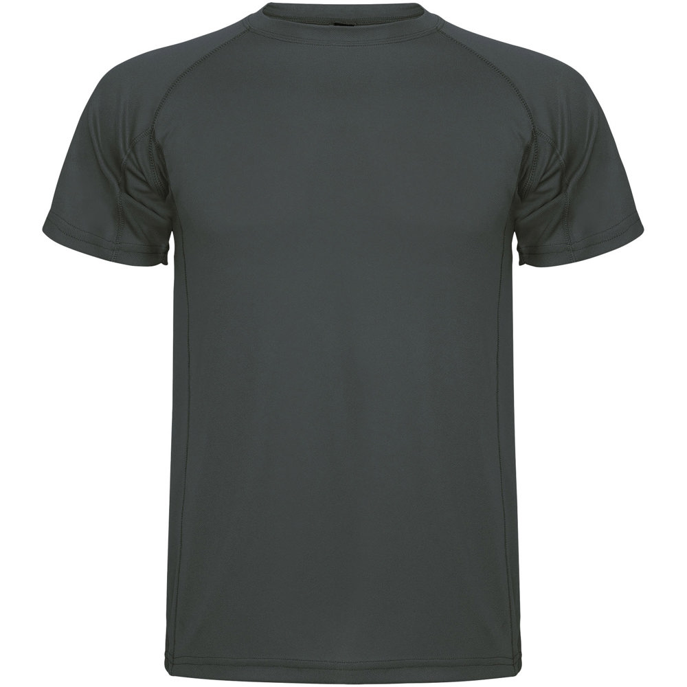 Montecarlo sportshirt met korte mouwen voor kinderen - voor bedrijven en relatiegeschenken - Donkerlood