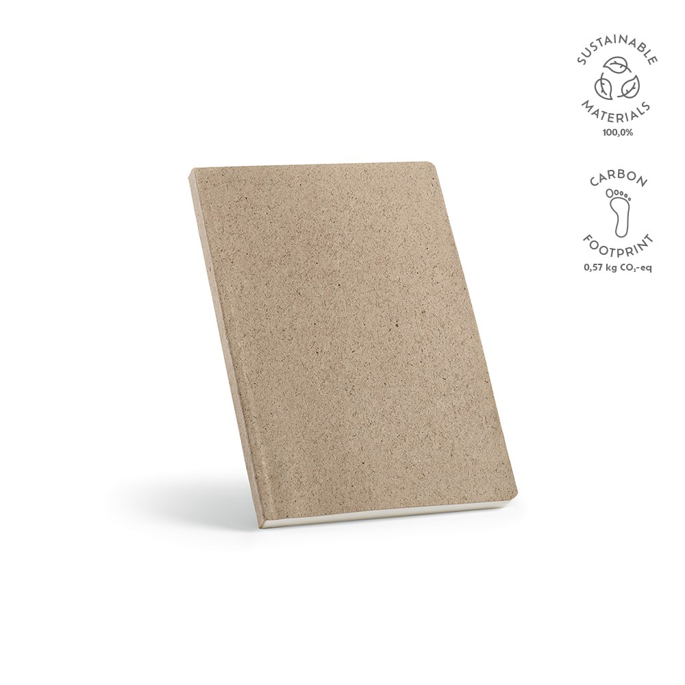 Checkhov notitieboek A5 gerecycled papier 80 gsm - Pastelwit - bedrukt of onbedrukt verkrijgbaar