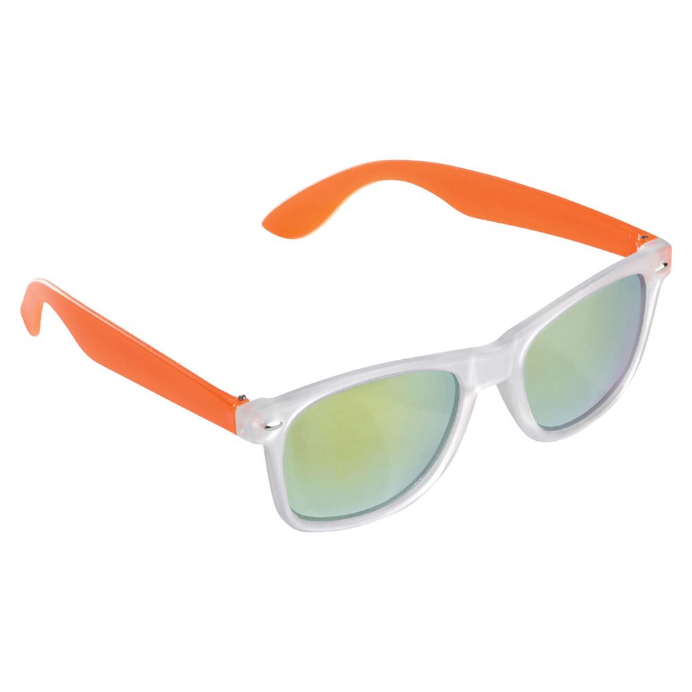 Zonnebril Bradley UV400 - bedrukt of onbedrukt verkrijgbaar - Transparant / Oranje