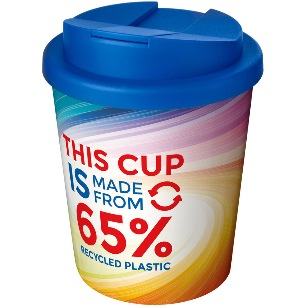 Brite-Americano® Espresso Eco 250 ml morsvrije geïsoleerde beker - voor bedrijven en relatiegeschenken - middenblauw