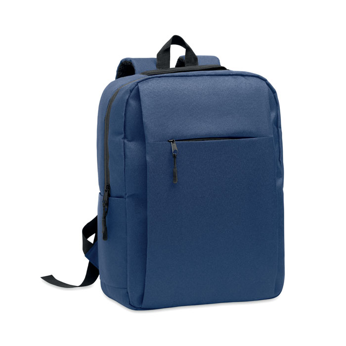 AKRAOS - RPET 15 inch laptop backpack - voor bedrijven en relatiegeschenken - blauw