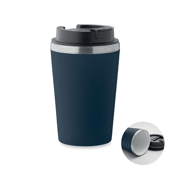 BLERM - Beker met keramische voering 35 - met logo of onbedrukt bestellen - Marineblauw