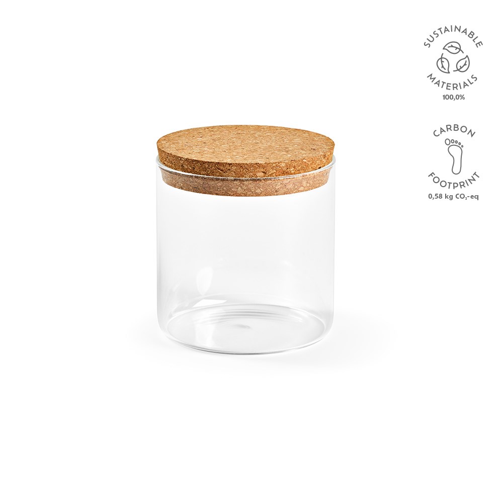 Magritte 500 Borosilicaatglas canister 580 ml - Transparant - kopen of bedrukken