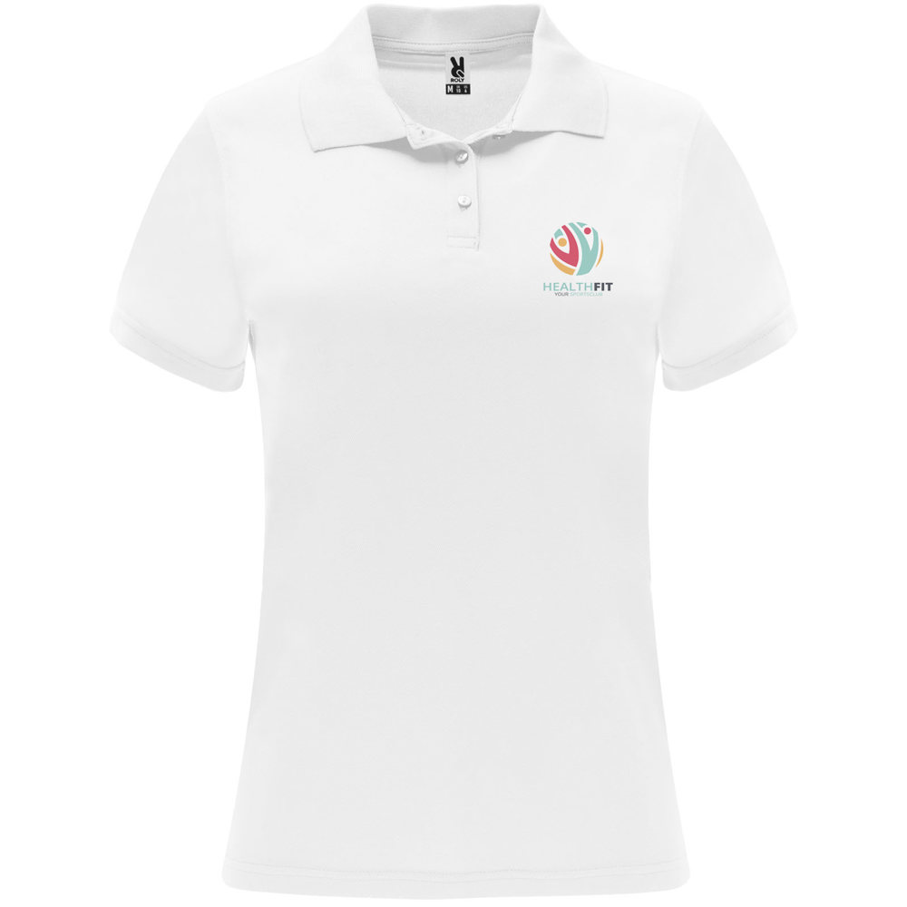 Monzha 150 g/m² sportpolo met korte mouwen voor dames