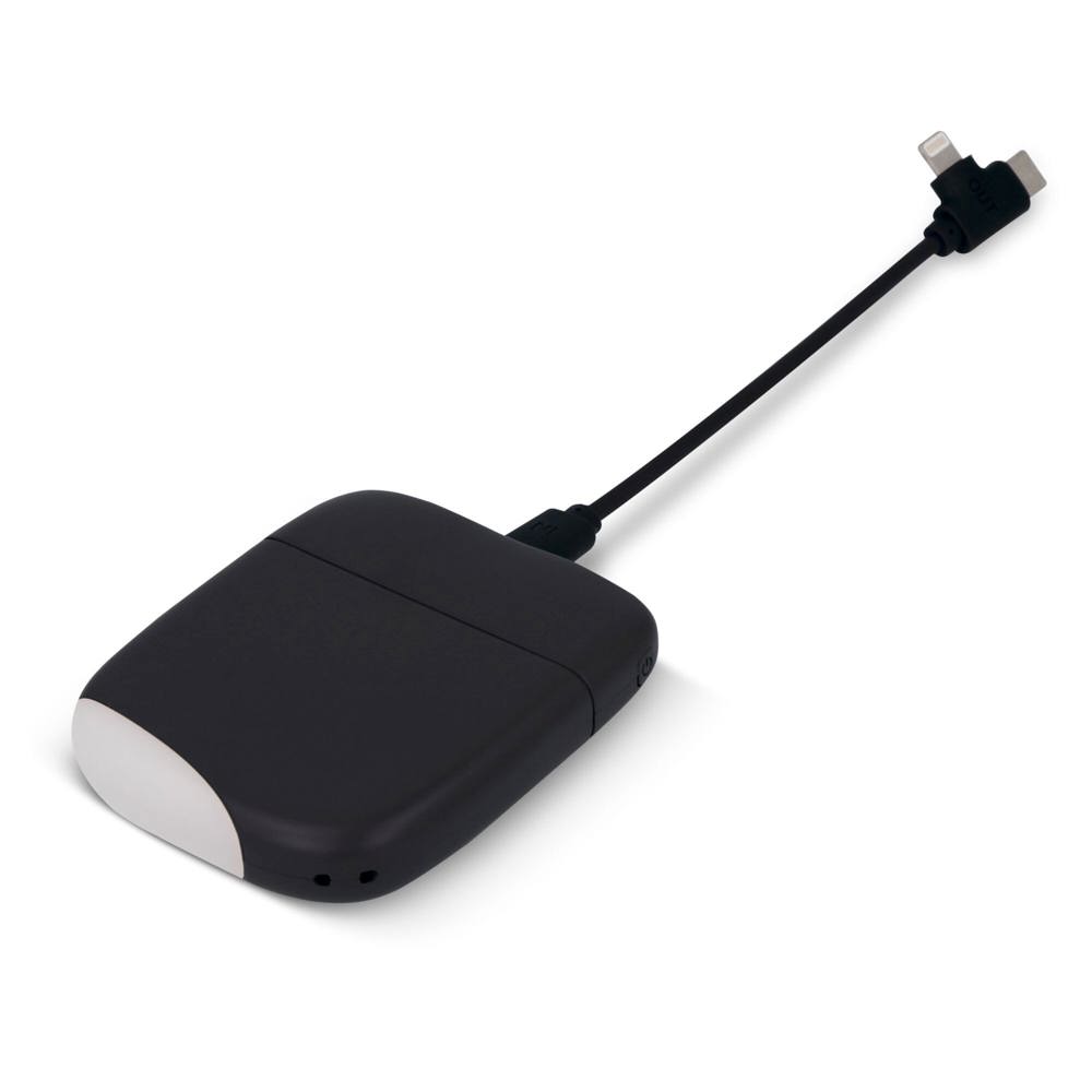 Xoopar ICE P Powerbank 5000mAh - voor bedrijven en relatiegeschenken - Zwart
