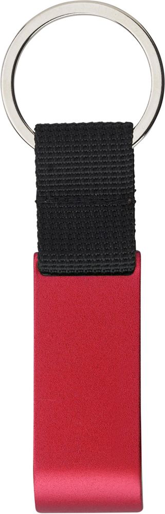 Metalen sleutelhanger Lionel - met logo of onbedrukt bestellen - Rood