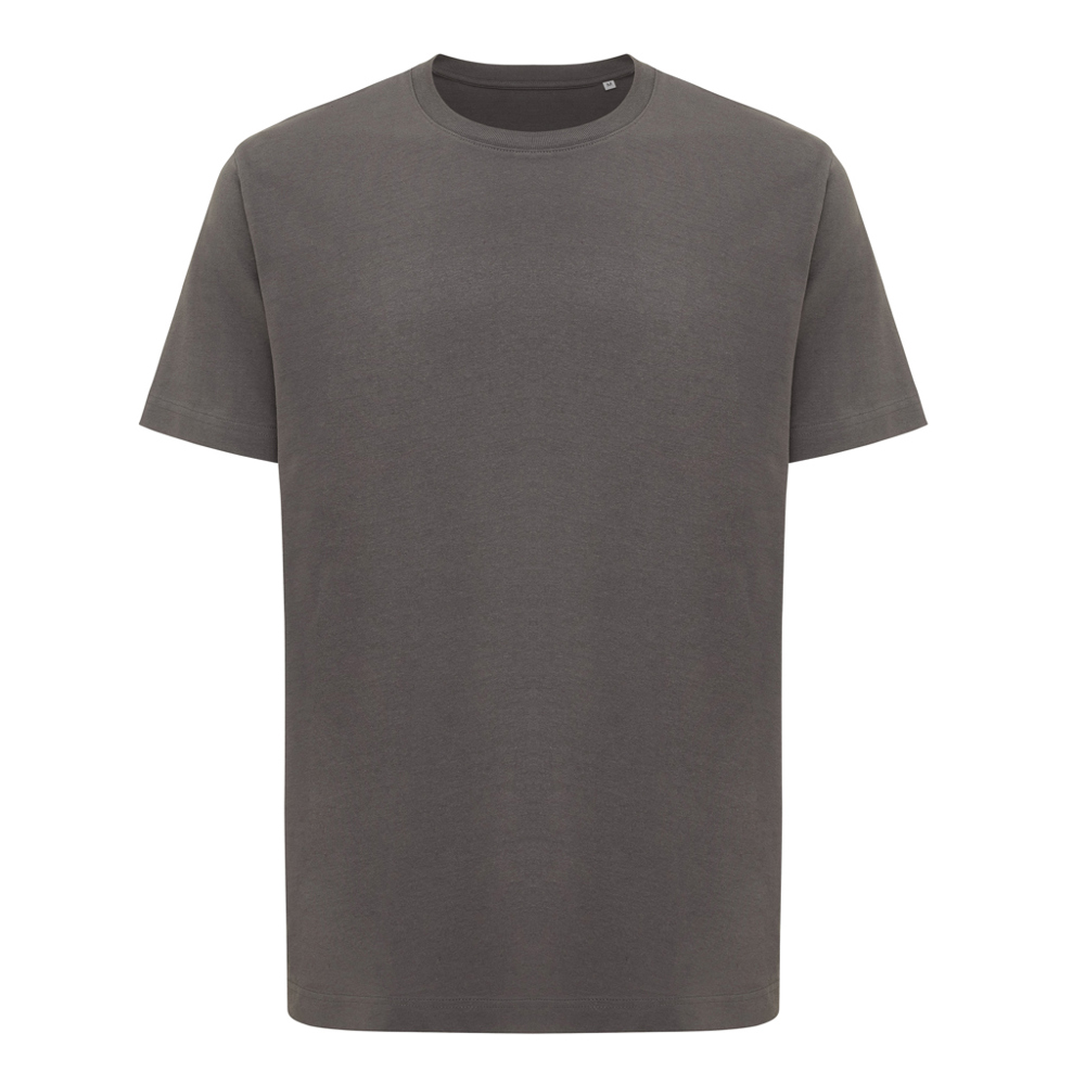 IQONIQ Kakadu relaxed gerecycled katoen t-shirt - met logo of onbedrukt bestellen - antraciet (± PMS 19-3900 TCX)