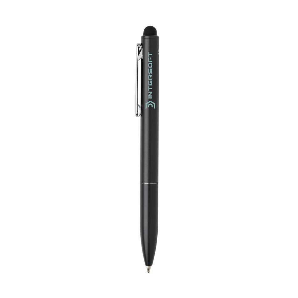 Kymi RCS-gecertificeerde gerecycled aluminium pen met stylus