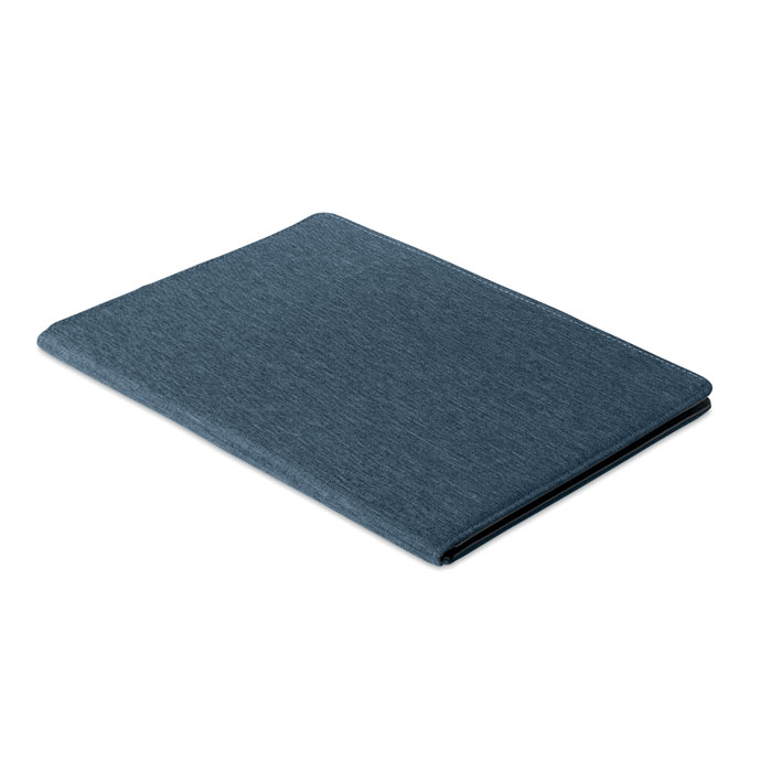 CASOVE - 300D RPET A4 portfolio - voor bedrijven en relatiegeschenken - blauw