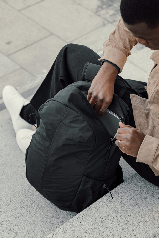 KENTO URBAN RCS recycled nylon 15,6 inch rugzak met voorvak
