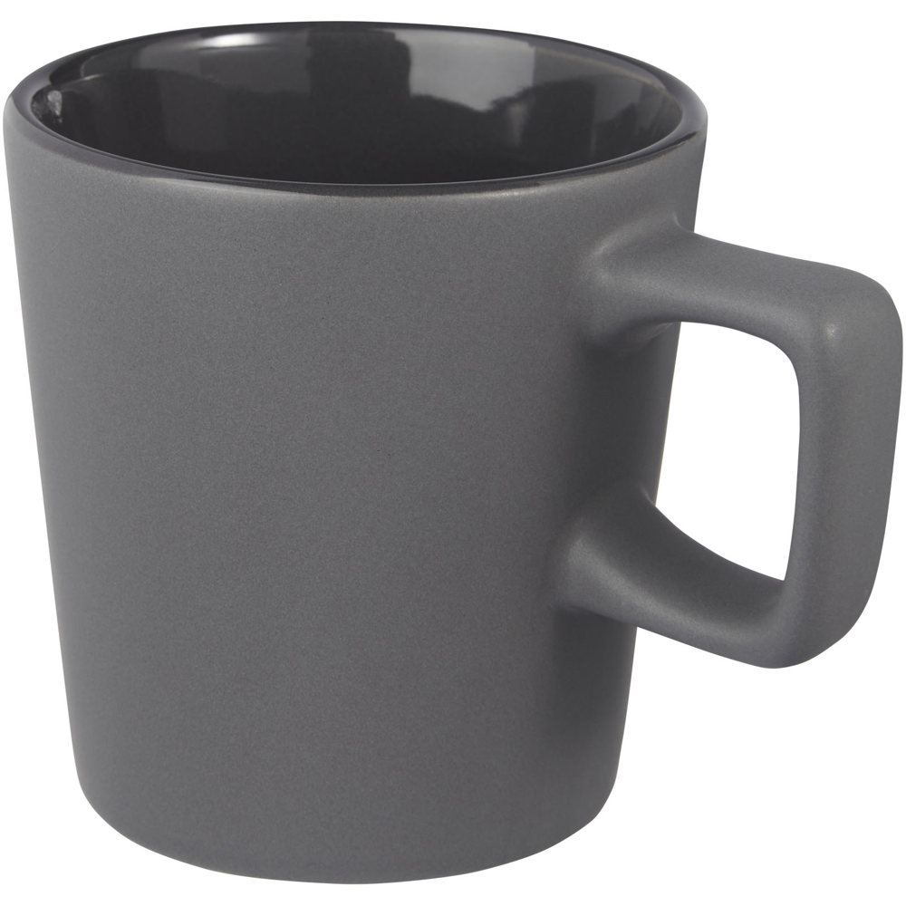 Ross 280 ml keramische mok - met logo of onbedrukt bestellen - Mat grijs