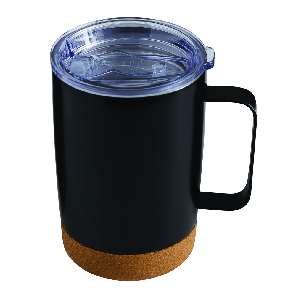 STEELJOURNEY - Vacuüm drinkbeker - met logo of onbedrukt bestellen - Zwart
