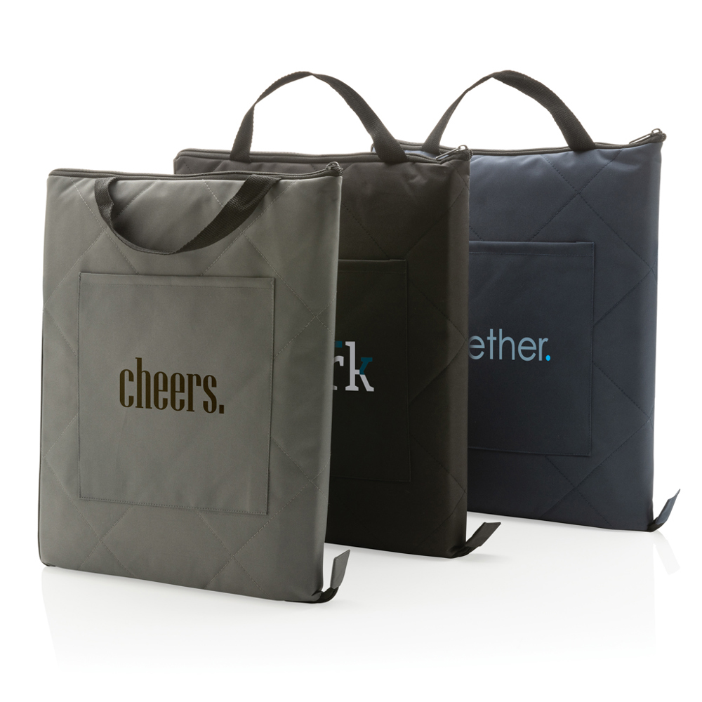 Impact Aware™ RPET opvouwbare gewatteerd picknickkleed - voor bedrijven en relatiegeschenken