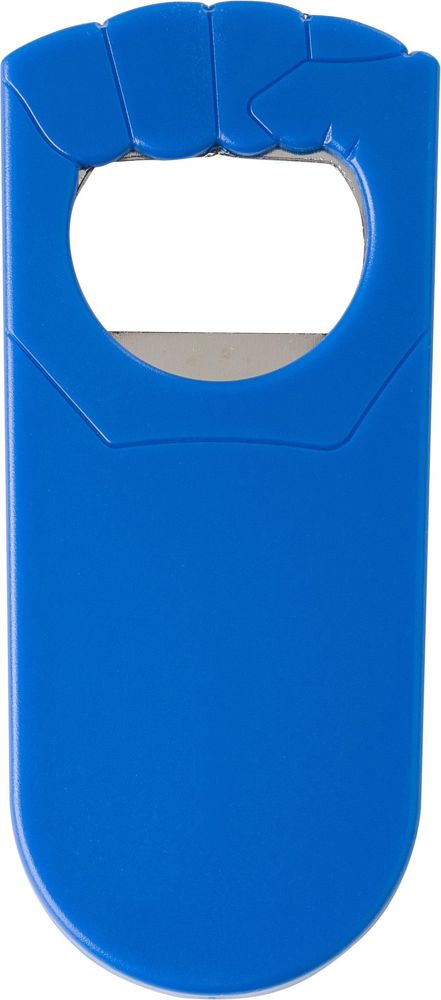 Kunststof flessenopener Tay - met logo of onbedrukt bestellen - blauw